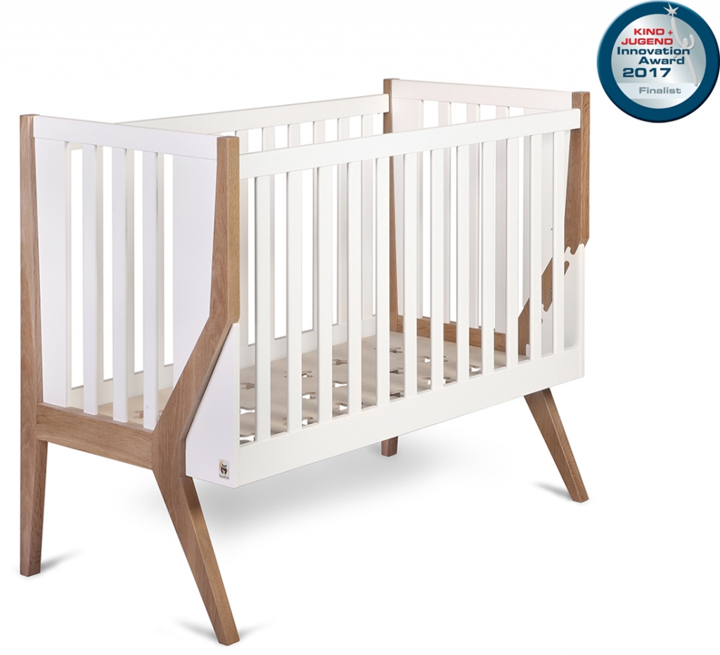 grey ikea crib