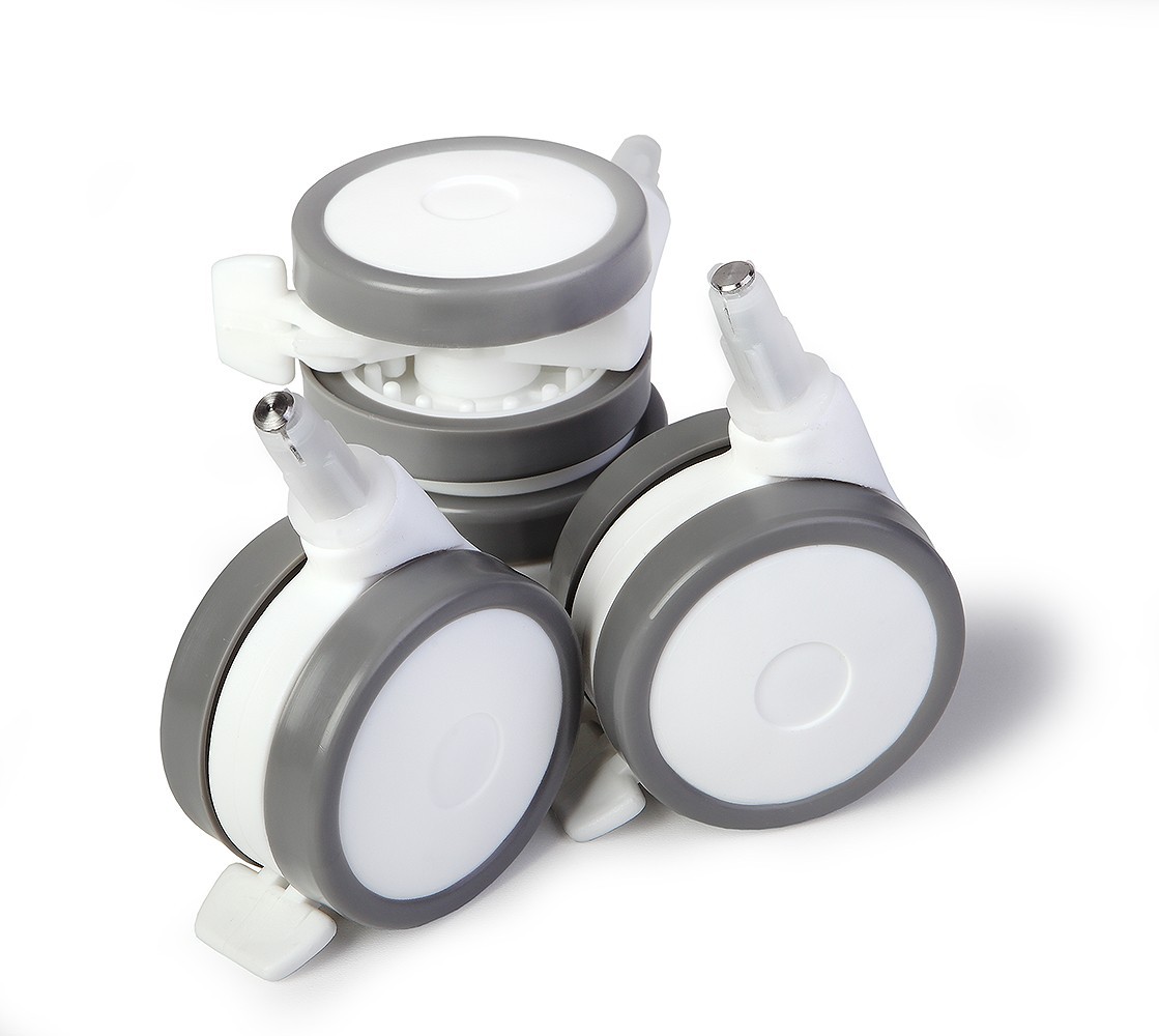 Wheels WHITE Baby cots Products catalogue YAPPY Kids