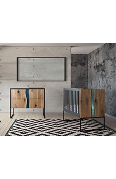 YappyLoft cot & dresser 