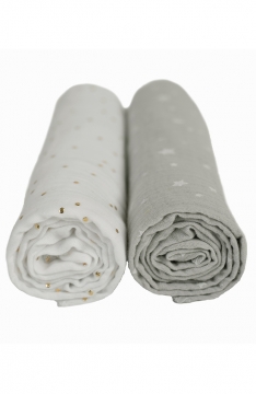 Yappy Grey&White Nappies set