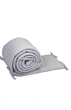 Yappy Star Grey Muslin 360cm bumper