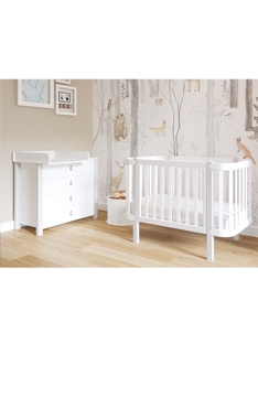 SKY GREY YappyÉtude baby cot and dresser