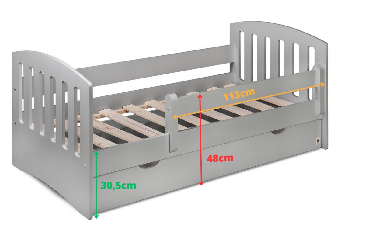  YappyLux toddler bed, LIGHT GREY Limited